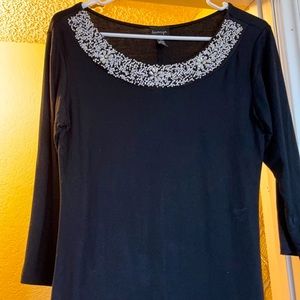 La vanya black tunic top